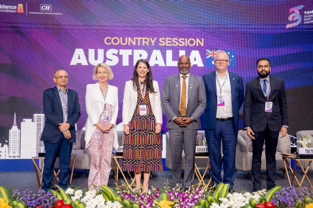 Centre CEO Tim Thomas and Australia delegates at the Australia Country Session Tamil Nadu Global Investors Meet